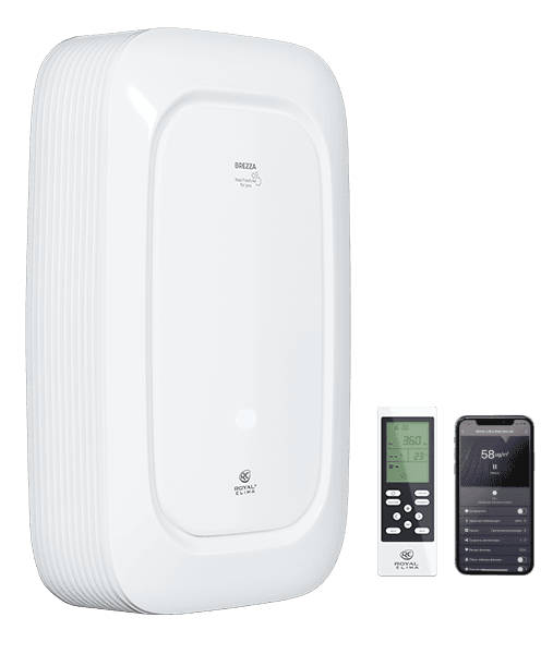 ROYAL CLIMA Приточно-очистительный комплекс BREZZA RCB 150 LUX + EH-1000 фото 4
