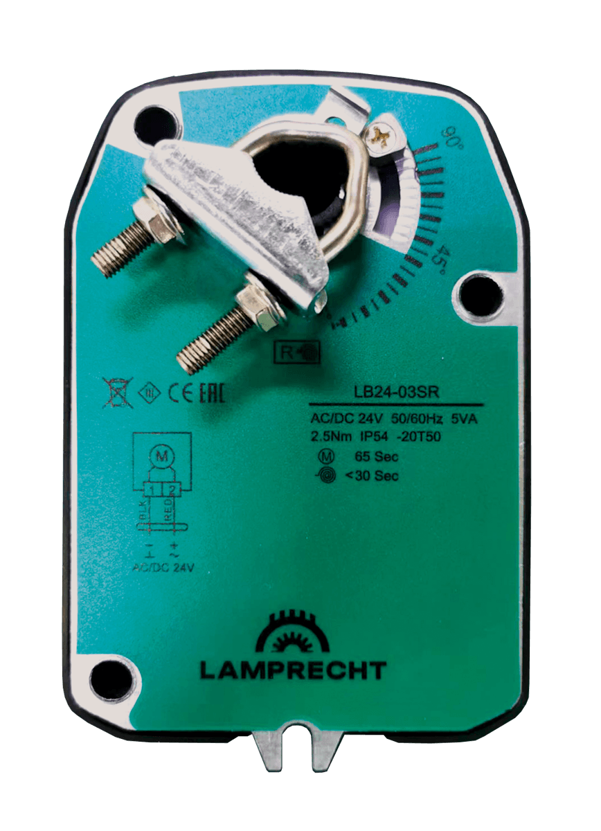 LAMPRECHT Электропривод с возвратной пружиной LB24-03SR-U