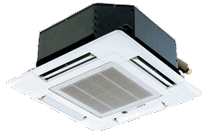 Mitsubishi Electric Четырехпоточный компактный (под армстронг) кассетный внутренний блок для VRF ARV системы Mitsubishi Electric PLFY-P15 VCM-E