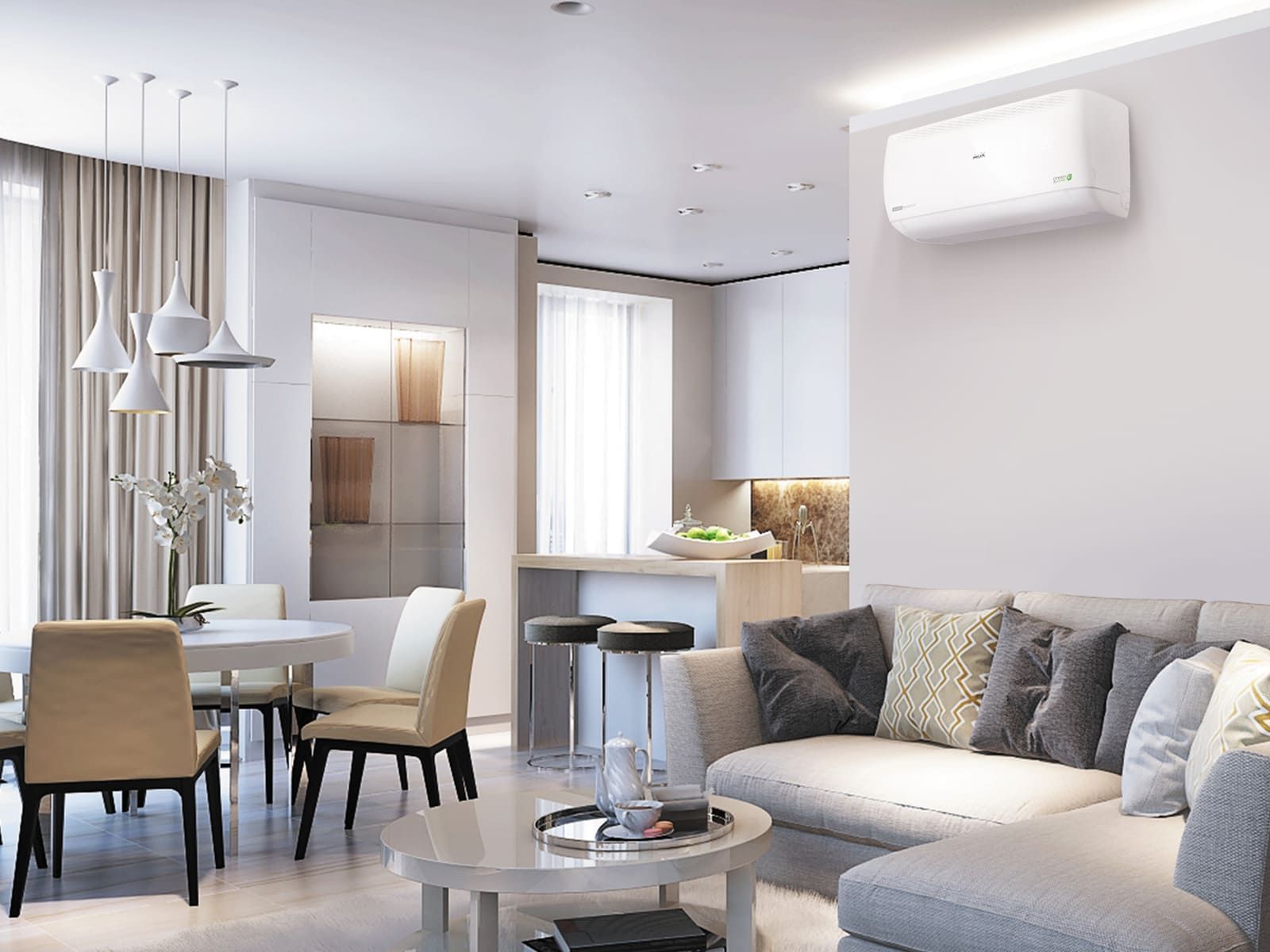 AUX Настенный внутренний блок мульти сплит системы AUX AMWM-H09/4R2(J) 25м² фото 3