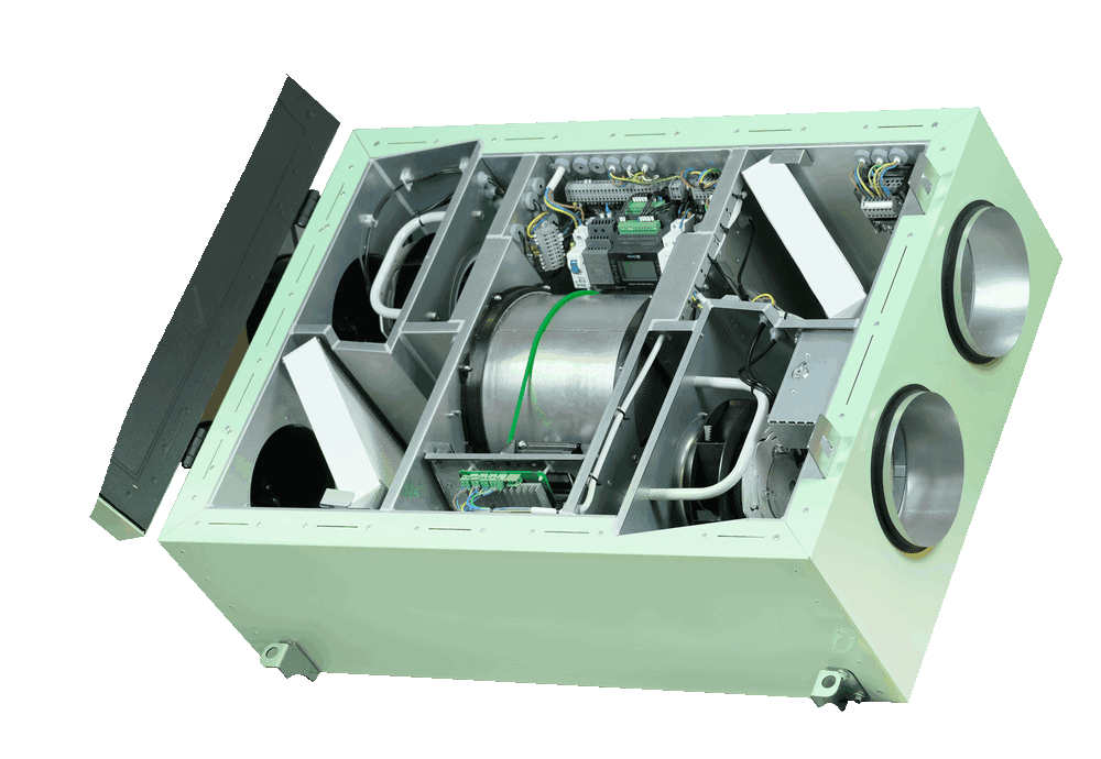 Ecoclima Pro Vent Подвесная приточно-вытяжная установка с роторным рекуператором Ecoclima Pro Vent ECT PF-R 500-E1.0-R-4-Z-BK фото 2