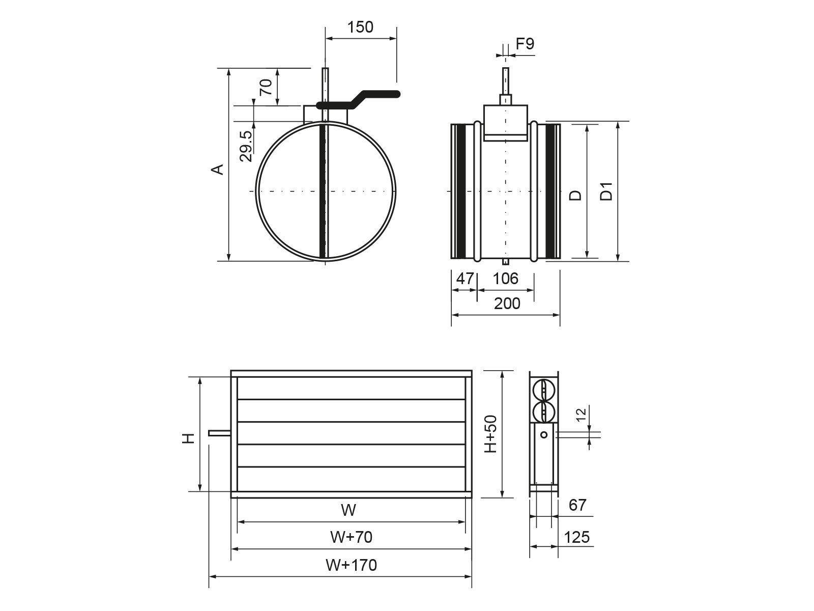 Ecoclima Pro Vent Клапан с приводом Ecoclima Pro Vent ECT VAL-T 200+R220